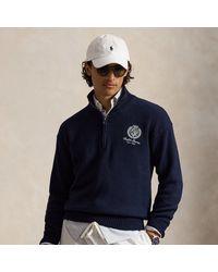 Polo Ralph Lauren - Relaxed Fit Cotton Quarter-Zip Jumper - Lyst
