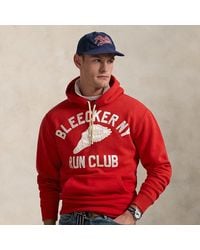 Polo Ralph Lauren - Flammgarn-Fleece-Kapuzenshirt Mit Grafik - Lyst