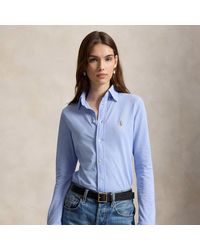 Ralph Lauren - Knit Cotton Oxford Shirt - Lyst