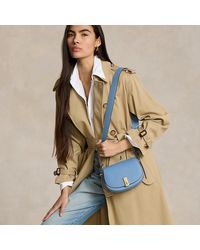 Polo Ralph Lauren - Polo Id Leather Mini Saddle Bag - Lyst