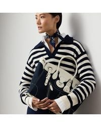 Ralph Lauren - Soft Ricky 33 Calfskin-Trim Canvas Bag - Lyst