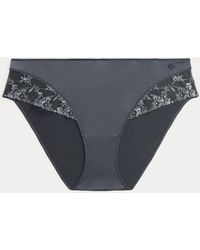 Ralph Lauren - Embroidered Mesh & Satin Tap Short Brief - Lyst