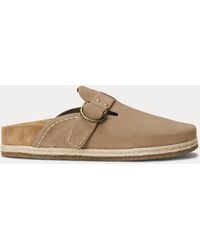 Polo Ralph Lauren - Turbach Suede Clog Sandal - Lyst