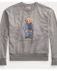 ralph lauren cropped fleece sweatshirt