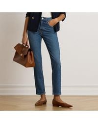 Ralph Lauren - High-Rise Slim Straight Jean - Lyst