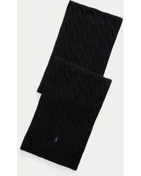 Polo Ralph Lauren - Cable-Knit Wool-Cashmere Scarf - Lyst