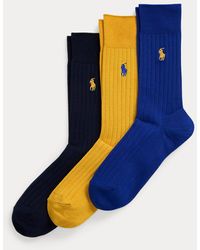 Polo Ralph Lauren - Rib-knit Trouser Sock 3-pack - Lyst