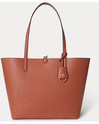 Ralph Lauren - Large Reversible Faux-Leather Tote Bag - Lyst