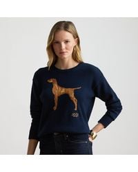 Ralph Lauren - Intarsia-Knit Vizsla Cotton Jumper - Lyst