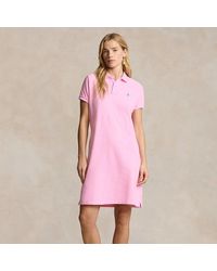 Ralph Lauren - Cotton Mesh Short-sleeve Polo Dress - Lyst