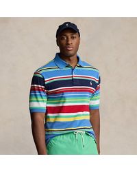 Polo Ralph Lauren - Ralph Lauren Striped Mesh Polo Shirt - Lyst