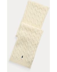 Polo Ralph Lauren - Cable-Knit Wool-Cashmere Scarf - Lyst