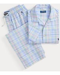 Polo Ralph Lauren - Monogram-Print Cotton Pyjama Set - Lyst