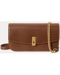 Polo Ralph Lauren - Polo Id Leather Chain Wallet And Bag - Lyst