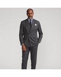 Ralph Lauren Polo Plaid Wool Twill Suit - Gray