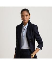 Ralph Lauren - Pinstripe Double-Breasted Twill Blazer - Lyst