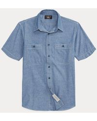 RRL - Ralph Lauren - Camisa de trabajo de cambray - Lyst