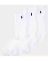 Polo Ralph Lauren - 3er-Pack sportliche Crew-Socken - Lyst