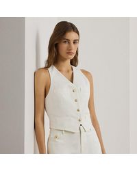 Ralph Lauren - Gilet En Sergé Et Toile De Coton Stretch - Lyst
