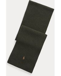 Polo Ralph Lauren - Rib-Knit Wool-Blend Scarf - Lyst