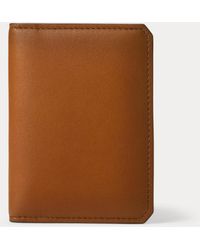 Ralph Lauren - Burnished Calfskin Folded Card Case - Lyst