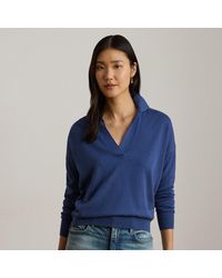 Ralph Lauren - Cotton-Modal Polo Sweater - Lyst