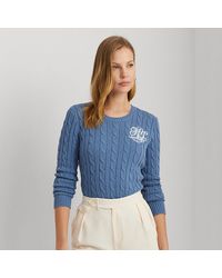 Lauren by Ralph Lauren - Ralph Lauren Cable-knit Cotton Sweater - Lyst