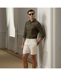 Ralph Lauren - Hand-Tailored Silk-Linen Short - Lyst