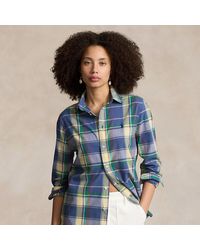 Ralph Lauren - Relaxed Fit Plaid Cotton Shirt - Lyst