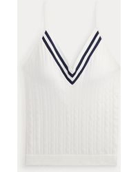 Ralph Lauren - Cricket Cable V-Neck Camisole - Lyst