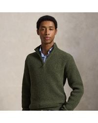 Polo Ralph Lauren - Waffle-Knit Wool-Cotton Jumper - Lyst