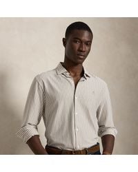 Polo Ralph Lauren - Striped Knitted Oxford Shirt - Lyst