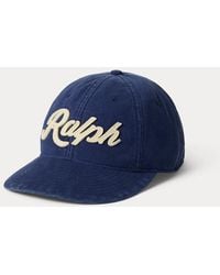Polo Ralph Lauren - Cappellino in twill con applicazione - Lyst
