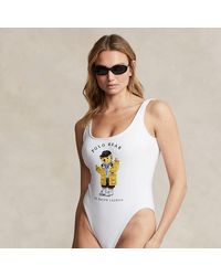 Polo Ralph Lauren - Polo Bear Scoop One-piece Swimsuit - Lyst