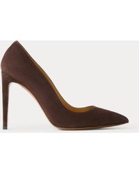 Ralph Lauren - Celia 100 Mm Goat-Suede Pump - Lyst