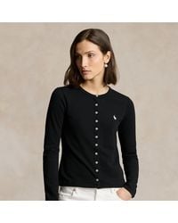 Polo Ralph Lauren - Strickjacke Aus Stretch-Baumwollpiqué - Lyst