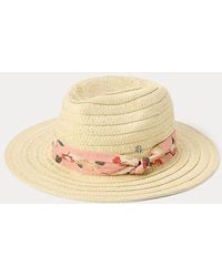 Ralph Lauren - Fedora pieghevole in paglia - Lyst