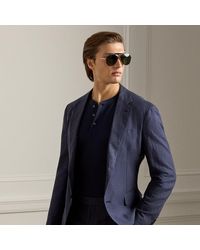 Ralph Lauren - Hadley Hand-Tailored Silk-Linen Jacket - Lyst
