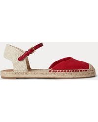 Ralph Lauren - Robby Canvas Espadrille Flat - Lyst