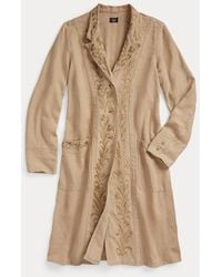 RRL - Embroidered Linen Duster Jacket - Lyst