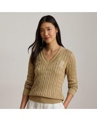 Ralph Lauren - Cable-Knit Cricket Jumper - Lyst