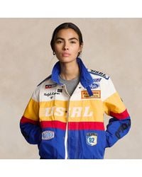 Polo Ralph Lauren - Royalcolour-blocked Brand-embroidered Regular-fit Cotton Bomber Jacket - Lyst