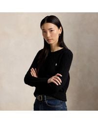 Polo Ralph Lauren - Cable Wool-Cashmere Crewneck Jumper - Lyst