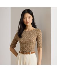 Ralph Lauren - Camiseta Estampada De Algodón Elástico - Lyst