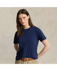 Polo Ralph Lauren - Maglietta girocollo in jersey di cotone - Lyst