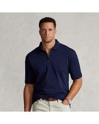 Ralph Lauren - Stretch Mesh Zip-placket Polo Shirt - Lyst