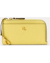 Ralph Lauren - Textured Leather L-Zip Card Case - Lyst