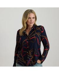 Ralph Lauren - Ralph Lauren Slim Fit Belting-Print Jersey Shirt - Lyst