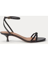 Polo Ralph Lauren - Leather Kitten-Heel Sandal - Lyst