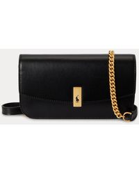 Polo Ralph Lauren - Polo Id Leather Chain Wallet And Bag - Lyst